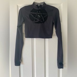 BlackMilk Magic Heart Long Sleeve Crop Top